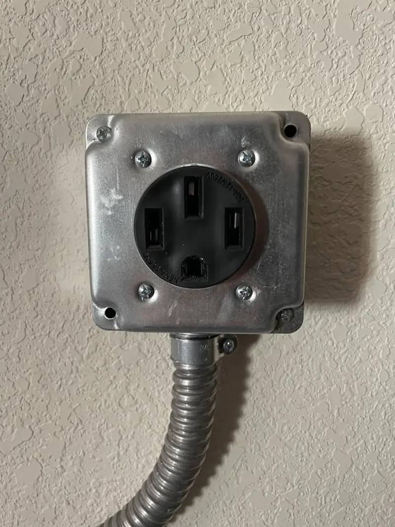 NEMA 14-50 outlet installed for Smart Home Electrical in South Milwaukee